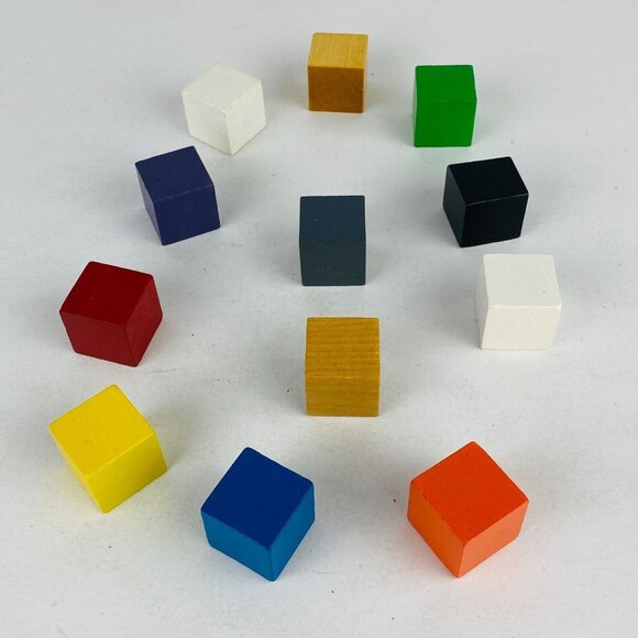 Colorful Square 1 Inch X 1 Inch Craft Project School Artwork Squares - Picture 1 of 4